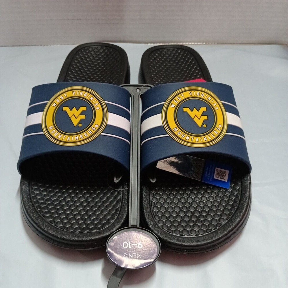 West Virginia Mountaineers Slides Sandals Men’s US M 9-10